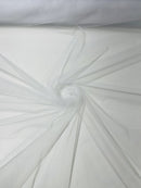 Illusion Mesh Fabric - White - 60" Illusion Mesh Sheer Fabric Sold By The Yard
