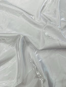 60" Crystal Liquid Satin Fabric - Water Shine Ultra Glossy Shimmer Reflective Bridal Satin Fabric By Yard