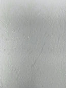 Leaf Stretch Sequins Fabric - White - 4 Way Stretch Sequins on Lace Mesh Fabric by Yard