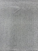 Metallic Foil Sequins - White on Silver - 2 Way Stretch Spandex with 5mm Sequins Fabric by yard