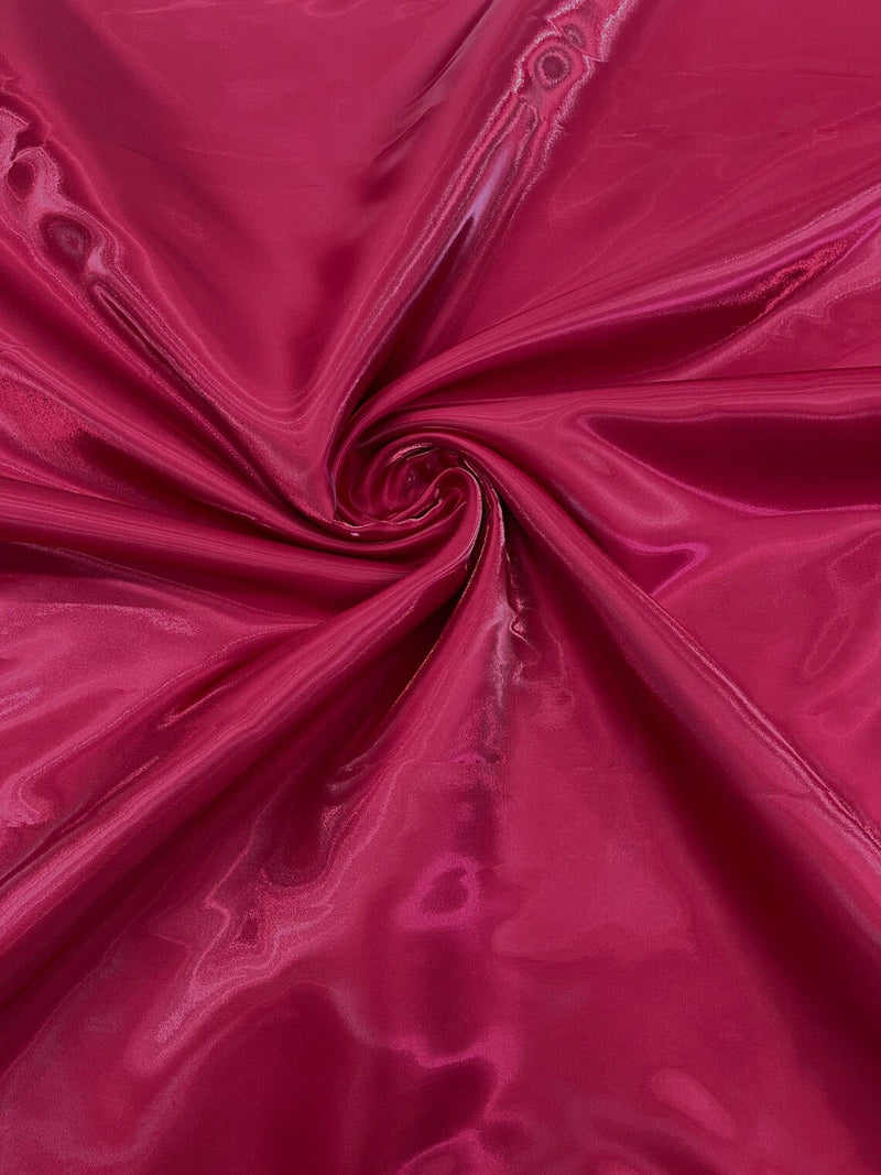 60" Crystal Liquid Satin Fabric - Water Shine Ultra Glossy Shimmer Reflective Bridal Satin Fabric By Yard