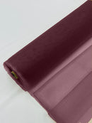 Illusion Mesh Fabric - Wine - 60" Illusion Mesh Sheer Fabric Sold By The Yard