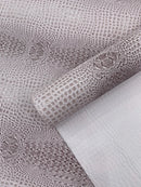 Gator 3D Embossed Vinyl Fabric Faux Fake Leather Vinyl Fabric, Embossed Crocodile Fabric By The Yard Upholstery Purses Shoes