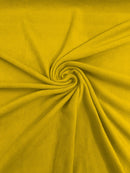 Solid Polar Fleece Fabric - Yellow - Anti-Pill Soft Polar Fleece 58" Sold by Yard