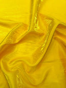 60" Crystal Liquid Satin Fabric - Water Shine Ultra Glossy Shimmer Reflective Bridal Satin Fabric By Yard