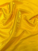 60" Crystal Liquid Satin Fabric - Water Shine Ultra Glossy Shimmer Reflective Bridal Satin Fabric By Yard