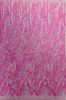 Candy Sequin Fabric by Yard, 4 Way Stretch Fashion Design on Spandex Mesh