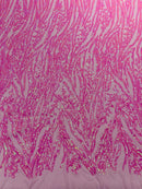 Candy Sequin Fabric by Yard, 4 Way Stretch Fashion Design on Spandex Mesh