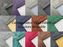 Caiman Gator Vinyl - Upholstery Faux Leather Vinyl Fabric by the Yard, Embossed Gator Caiman Fabric Upholstery