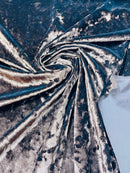 Crushed Stretch Velvet Fabric - Brown - 60'' Stretch Velvet Fabric for Sewing, Apparel, Craft {Choose Qty}