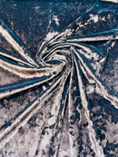 Crushed Stretch Velvet Fabric - Brown - 60'' Stretch Velvet Fabric for Sewing, Apparel, Craft {Choose Qty}