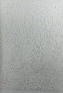 White Fashion Design Beads and Sequins, Luxury Beaded Fabric Embroidered on a Mesh Lace,Wedding,Bridal,Dress Sold By The Yard