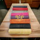 Faux Gator Print Vinyl Fabric - Western Cream - High Quality Faux Animal Skin Vinyl Sold by Yard