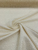 Beaded Lace 3D Fabric - Beige - Handmade Heavy Embroidery Beaded Lace Fabric By Yard