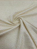 Beaded Lace 3D Fabric - Beige - Handmade Heavy Embroidery Beaded Lace Fabric By Yard