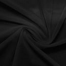 Power Mesh Fabric - Black - Nylon Lycra Spandex 4 Way Stretch Fabric 58"/60" By Yard