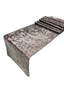 Taffeta Sequins Table Runner - Black - 12" x 90" Sequins on Taffeta Event Decor Table Runner