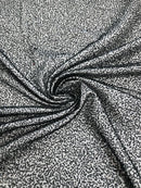 Beaded Lace 3D Fabric - Black  - Handmade Heavy Embroidery Beaded Lace Fabric By Yard