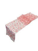 3D Butterfly Table Runner - Blush Pink - 12" x 90" 3D Butterfly Mesh Runner