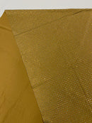 Rhinestones Solid Color Fabric - Brown - 4 Way Stretch Soft Solid Fabric with Crystal RhineStones Sold by Yard