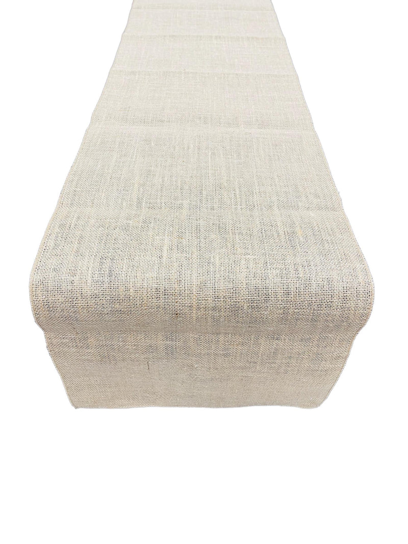 Burlap Fabric Table Runner - 14" x 90" High Quality Burlap Rectangle Table Runner