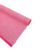Chunky Glitter Vinyl Fabric - Candy Pink - 54" Sparkle Crafting Glitter Vinyl Fabric By Yard