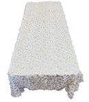 3D Butterfly Table Cover - Champagne - 52" x 102" 3D Butterfly Mesh Tablecloth