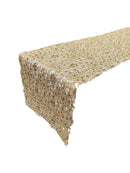 Spider Sequins Design Table Runner - Champagne - 12" x 90" Spider Web Sequins Table Runner