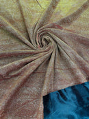 Shimmer Glitter Sparkle Fabric - Copper - Luxury Sparkle Glitter Stretch Solid Fabric Sold By Yard