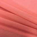 Power Mesh Fabric - Coral - Nylon Lycra Spandex 4 Way Stretch Fabric 58"/60" By Yard