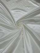 60" Shiny Heavy Bridal Satin Fabric for Wedding, Gala, Prom Dress Sold By The Yard (Pick Color)