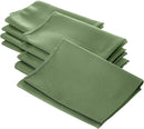 18" x 18" Polyester Poplin Napkins - Dark Sage - Solid Rectangular Polyester Napkins for Table Decoration