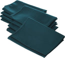 18" x 18" Polyester Poplin Napkins - Dark Teal - Solid Rectangular Polyester Napkins for Table Decoration
