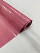 Metallic Glitter Vinyl Fabric - Dusty Pink - Faux Leather Sparkle Glitter Fabric - 54" Sold By The Yard