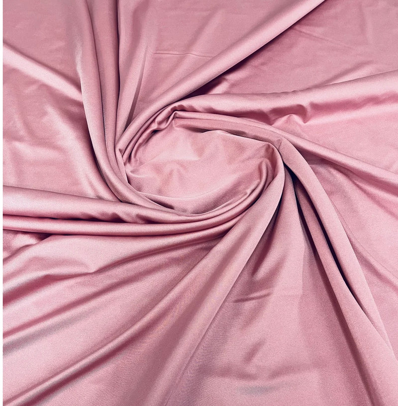 Shiny Milliskin Fabric - Dusty Rose - 58" Spandex 4 Way Stretch Fabric Sold by The Yard (Pick a Size)
