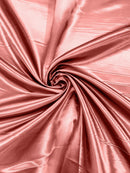 60" Shiny Heavy Bridal Satin Fabric for Wedding, Gala, Prom Dress Sold By The Yard (Pick Color)
