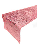 Taffeta Sequins Table Runner - Dusty Rose - 12" x 90" Sequins on Taffeta Event Decor Table Runner