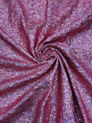 Milliskin Mini Glitz Sequins - Dusty Rose - 4 Way Stretch Milliskin Stretch Spandex Fabric Sold By Yard