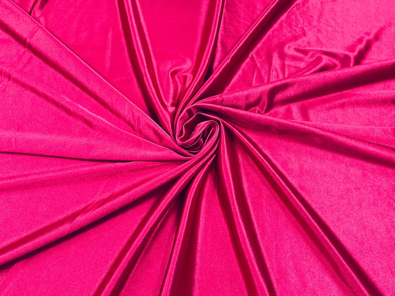 Lycra Spandex Shiny Fabric - Fuchsia - 80% Polyester 20% Spandex Sold By The Yard (Pick a Size)