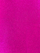 Metallic Glitter Vinyl Fabric - Fuchsia - Faux Leather Sparkle Glitter Fabric - 54" Sold By The Yard
