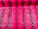 Faux Viper Snake Print Vinyl Fabric - Fuchsia - High Quality Vinyl Sold by The Yard