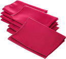 18" x 18" Polyester Poplin Napkins - Fuchsia - Solid Rectangular Polyester Napkins for Table Decoration