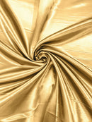 60" Shiny Heavy Bridal Satin Fabric for Wedding, Gala, Prom Dress Sold By The Yard (Pick Color)