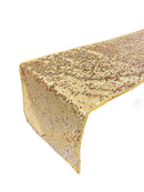 Taffeta Sequins Table Runner - Gold - 12" x 90" Sequins on Taffeta Event Decor Table Runner