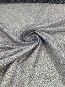 Beaded Lace 3D Fabric - Grape - Handmade Heavy Embroidery Beaded Lace Fabric By Yard