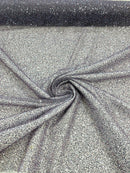 Beaded Lace 3D Fabric - Grape - Handmade Heavy Embroidery Beaded Lace Fabric By Yard