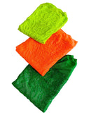 4 Way Stretch Fabric Design - Green - Fancy Net Sequins Design Fabric By Yard