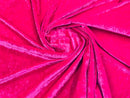 Crushed Stretch Velvet Fabric - Hot Pink - 60'' Stretch Velvet Fabric for Sewing, Apparel, Craft {Choose Qty}