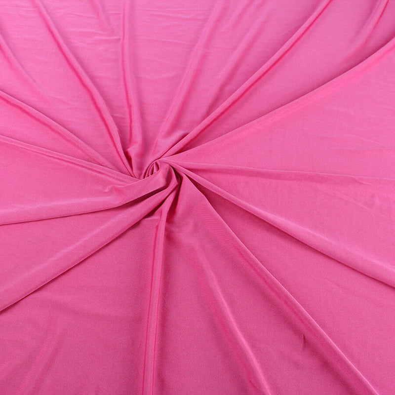 Shiny Milliskin Fabric - Hot Pink - 58" Spandex 4 Way Stretch Fabric Sold by The Yard (Pick a Size)