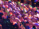Jumbo Paillette Sequins - Pink / Blue Iridescent - Big Circle Hanging Sequins Design Fabric By Yard